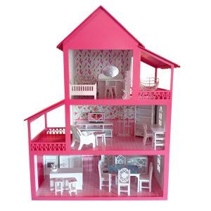 Casa de Muñecas Rosa Vintage