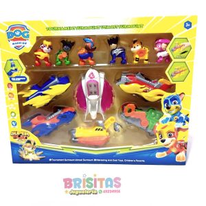 Set de Paw Patrol x 6 Vehículos + Personajes