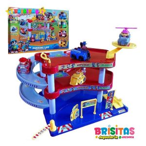 Parqueo Paw Patrol + 4 Autos Grandes