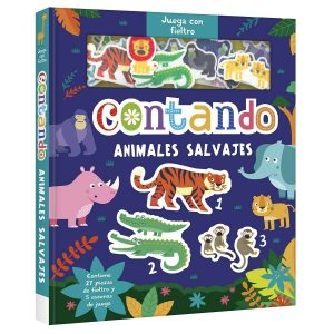 Juega con Fieltro Contando Animales Salvajes