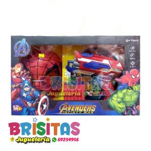 Pistola + Mascara Spiderman