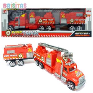 Set De Carro Bombero + Cisterna Med