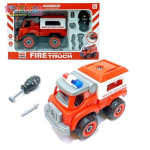Set De Carro Bombero Desarmable Med