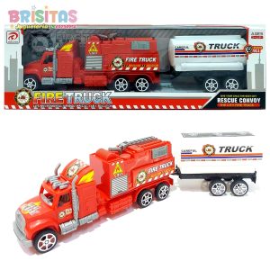 Set De Carro Bombero + Cisterna Med