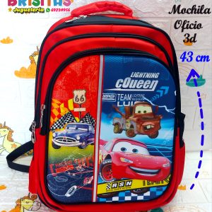 Mochila 3D Cars (Tamaño Oficio)
