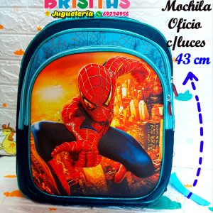 Mochila Spiderman con luces (Tam. Oficio)