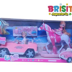 Auto y Caballo con Muñecas