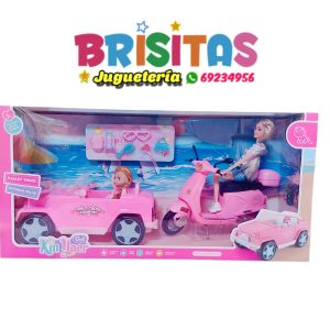 Auto y Moto con Muñecas