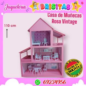 Casa de Muñecas Rosa Vintage