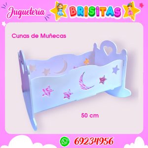 Cuna mecedora de Muñecas (MDF)