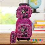 Mochila  Minnie  3 piezas Tam Oficio (Con Ruedas)