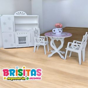 Juego de cocina para muñecas Barbies