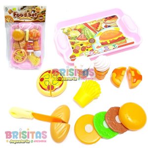 Accesorios De Cocina Food C/Bandeja Rosa