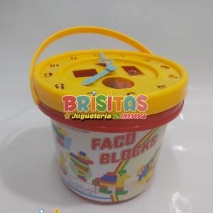Balde De Bloques (Juguete Didactico- 33 Piezas)