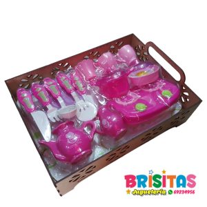 Juego De Cocina y Bandeja De Madera mdf