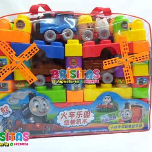 Bolson De Bloques Thomas (82 Piezas Grandes)