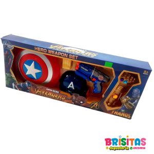Capitán América Escudo, Pistola y Máscara