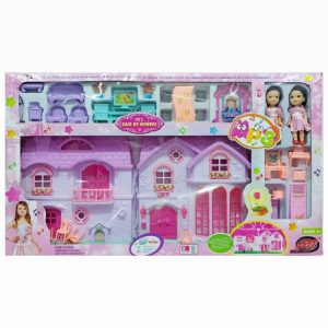 Casa  de Muñecas Rosa Grande