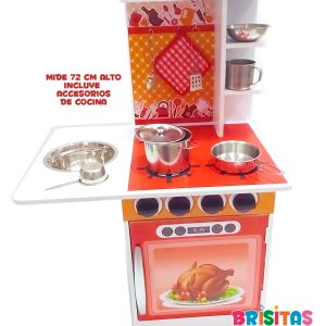 Cocina Infantil + Accesorios Mod 1 De (Mdf)