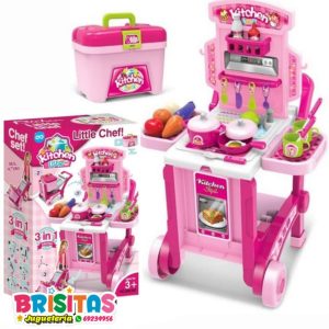 Cocina Little Chef Portable (3 En 1)