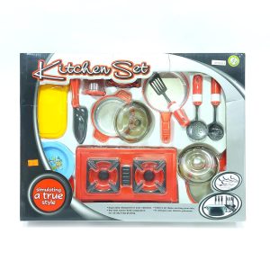 Mini Set de Cocina roja + accesorios