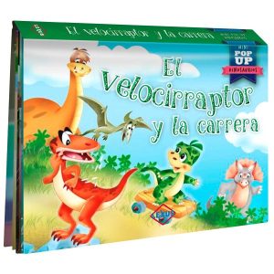 Cuento Pop Up El Velocirraptor Y La Carrera
