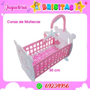 Cuna Rosa de Muñecas (MDF)