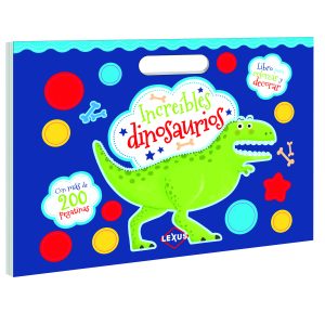 Libro Para Colorear con Pegatinas Dinosaurios