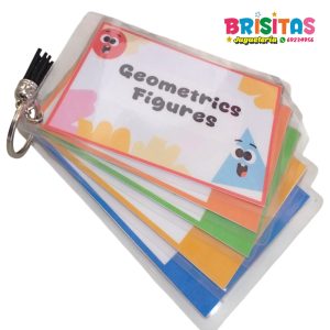 Figuras Geométricas en Ingles fichas Llavero