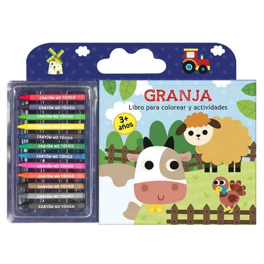 Libro para Colorear y Actividades de Granja