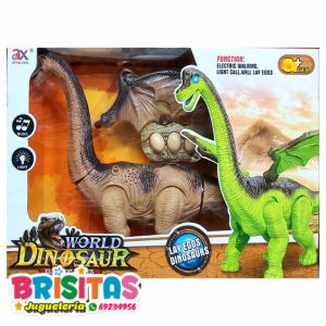 Juguete Dinosaurio Cuello Largo + Alas  (Camina)