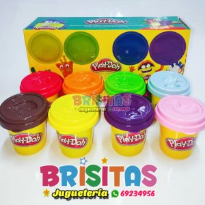 Set de 8  Botes de Plastilinas