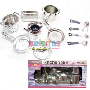 Kitchen Set Ollitas Plateadas