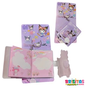 Mini Llaveros Librito Para Anotaciones Sanrio
