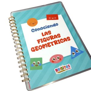 Libro de aprendizaje Figuras Geométricas  (trazos y velcro)
