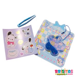 LLavero Sanrio Líquido con Brillo