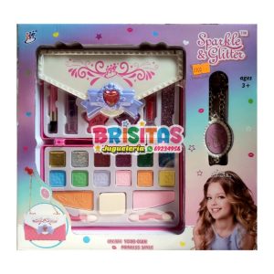 Maquillaje C/Glitter Tipo Cartera