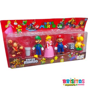 Super Mario Bross 5 Personajes Blister