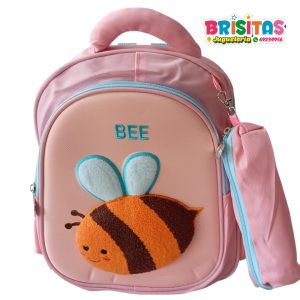 Mochila Pequeña con Relieve de Abeja