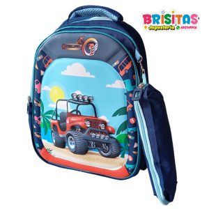 Mochila con estuchera de Inicial Auto