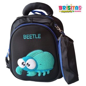 Mochila Pequeña con Relieve de Escarabajo