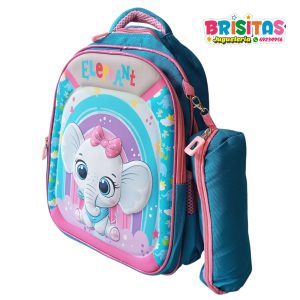 Mochila con estuchera de Inicial Elefante
