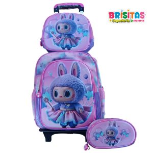 Mochila Oficio Labubu 3 piezas
