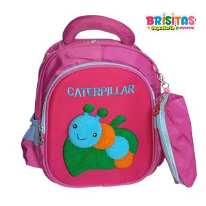 Mochila Pequeña con Relieve de Oruga