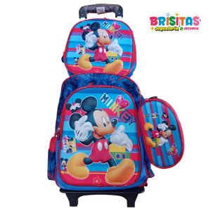 Mochila Oficio Mickey Mouse 3 piezas