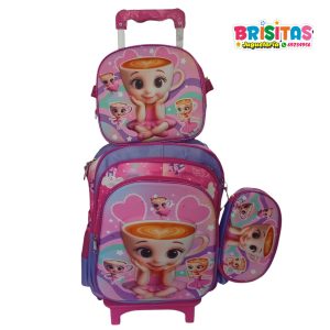 Mochila Escolar 3 piezas Bailarina Capuchina