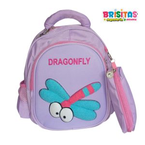 Mochila Pequeña con Relieve de Libélula
