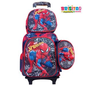 Mochila Oficio Spiderman 3 piezas