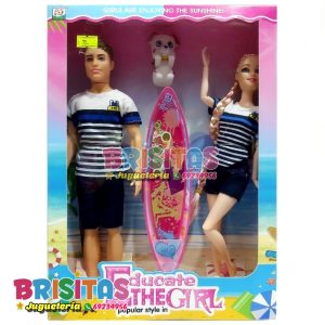 Muñeca Barbie Playa + Ken