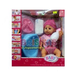 Muñeca Bebe  De Goma  Lovely